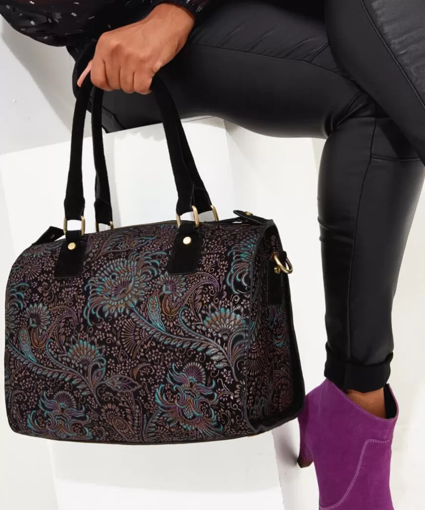 Handbags & Purses<Joe Browns Carmen Print Suede Weekender Bag