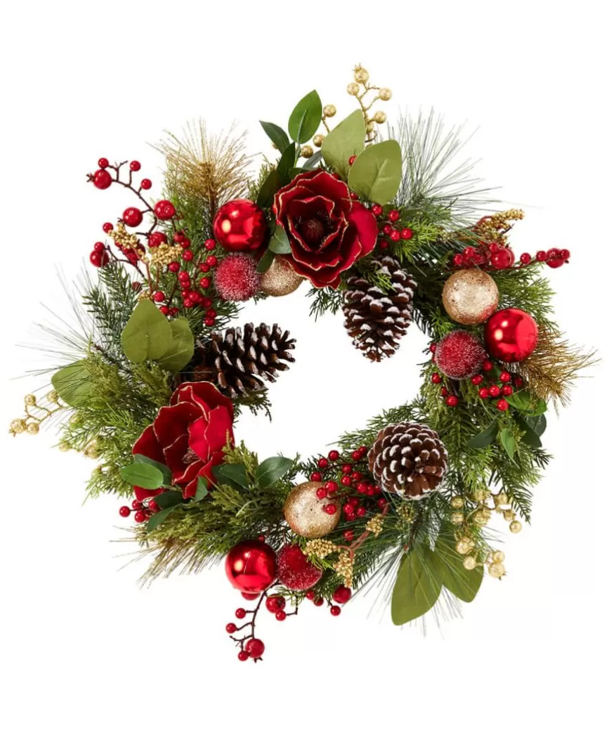 Christmas Decorations<Joe Browns Christmas Magnolia Wreath