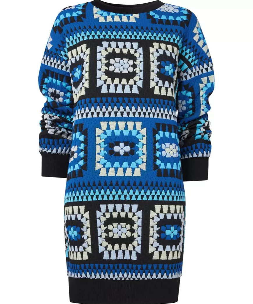 Tops& Tunics & Shirts<Joe Browns Crochet Effect Sweat Tunic Dress