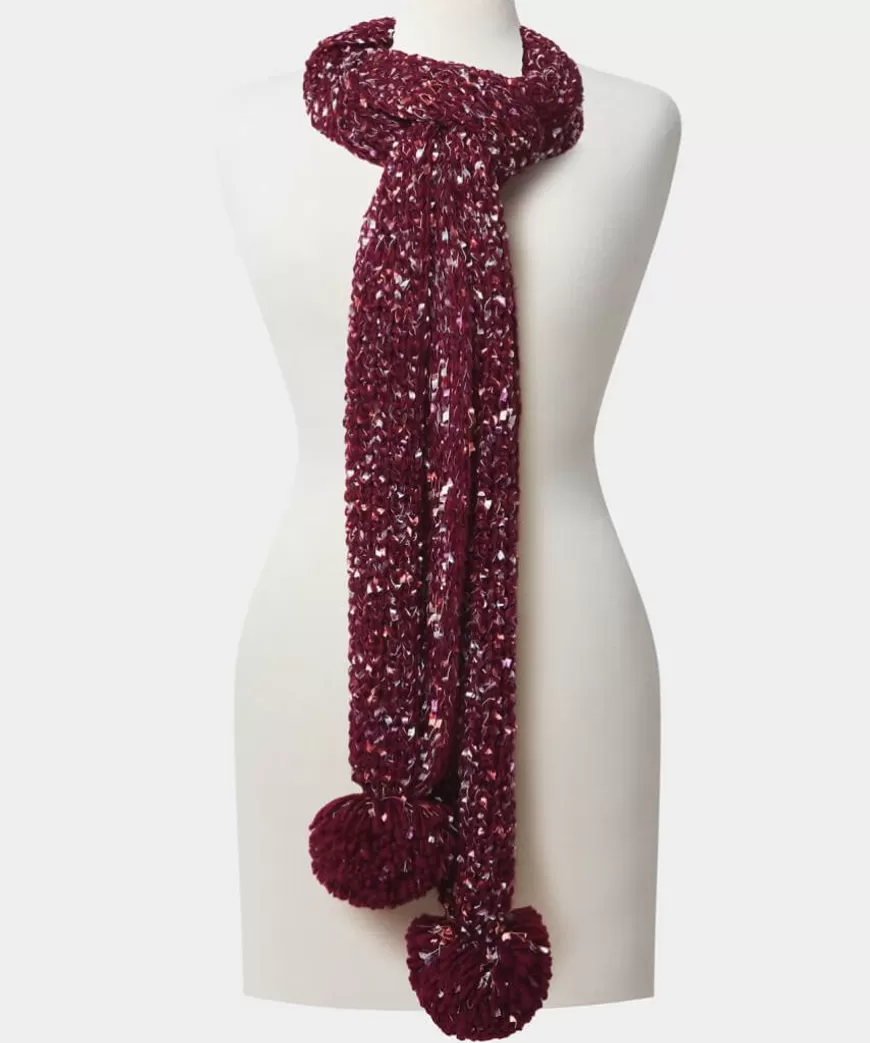 Accessories & Jewellery<Joe Browns Fantasia Tape Yarn Bobble Scarf