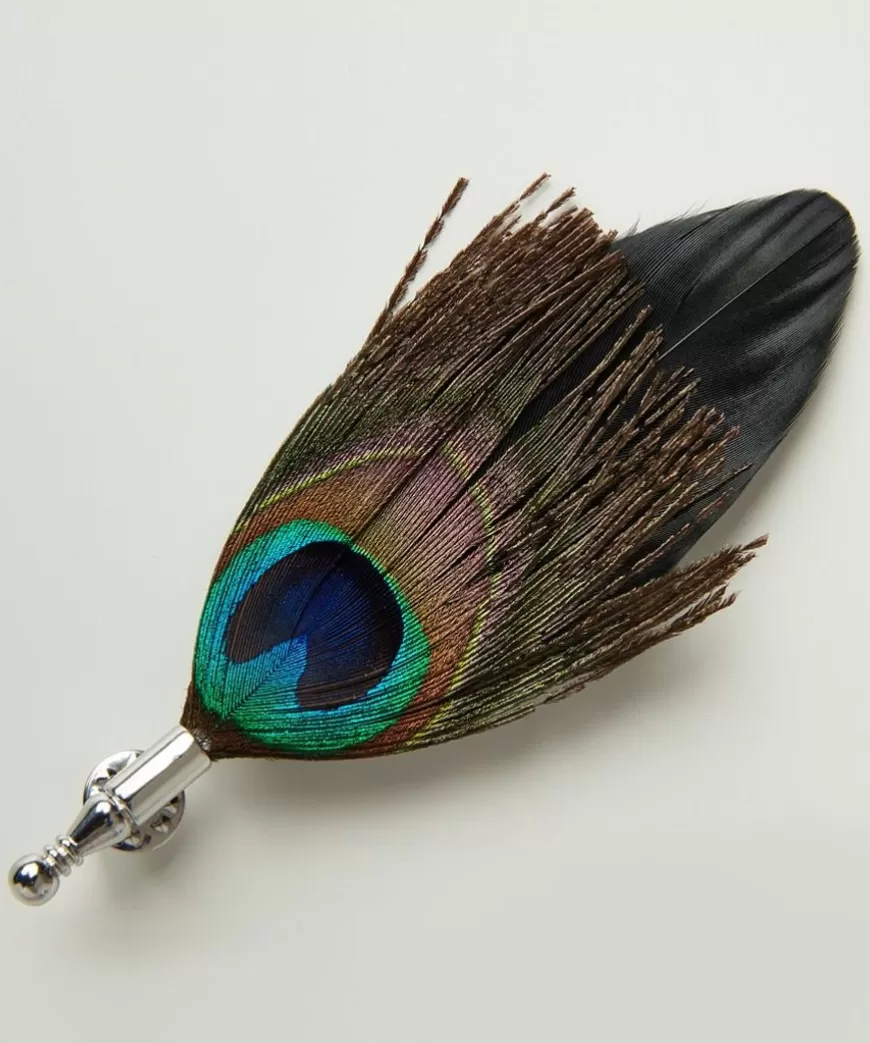 Accessories & Jewellery<Joe Browns Luxury Peacock Feather Pin