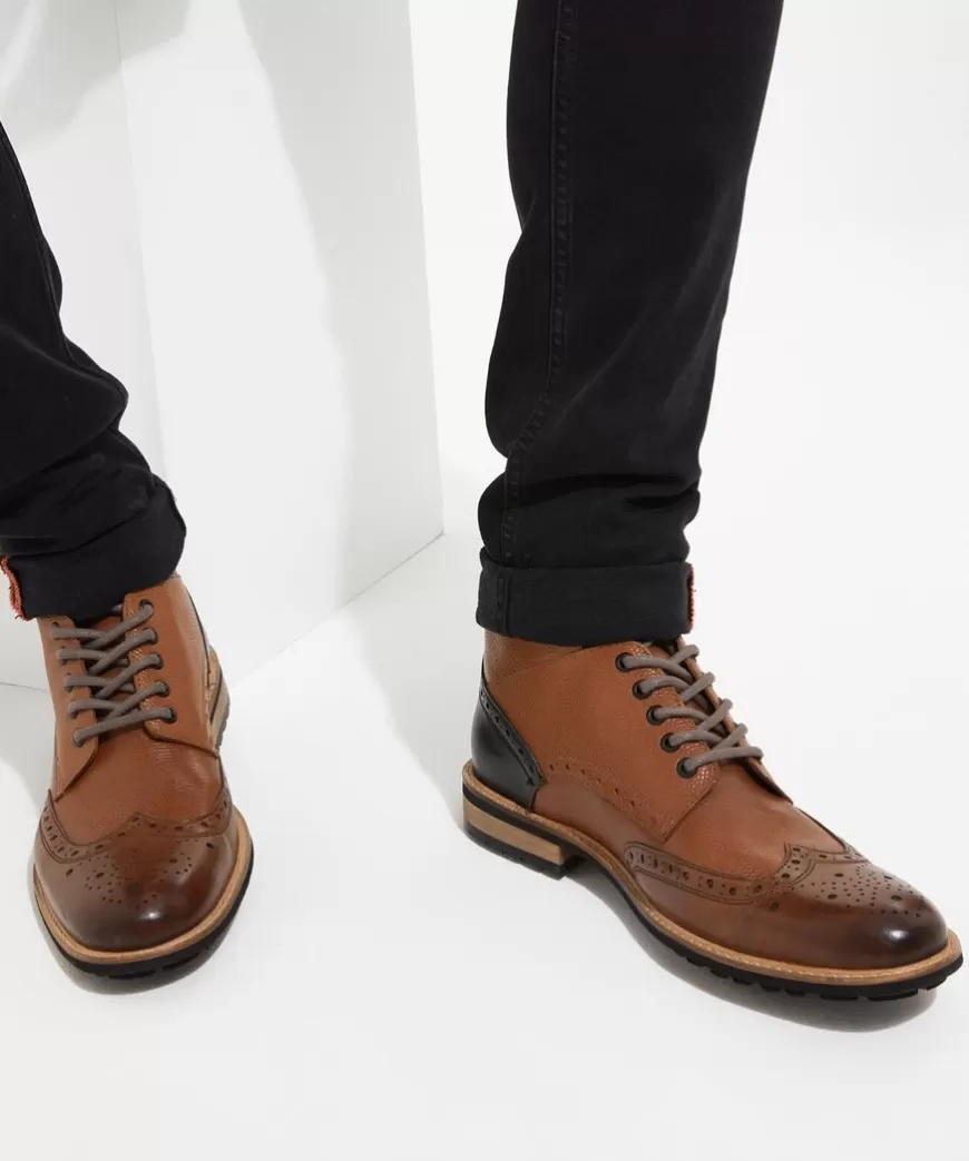 Boots& Shoes & Trainers<Joe Browns Mix Up Premium Leather Boots