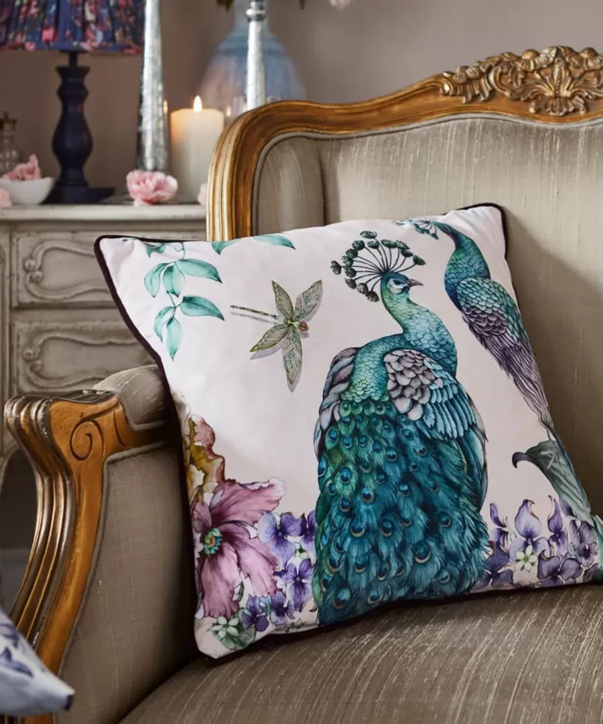 Cosy This Christmas<Joe Browns Poised Peacocks Reversible Cushion