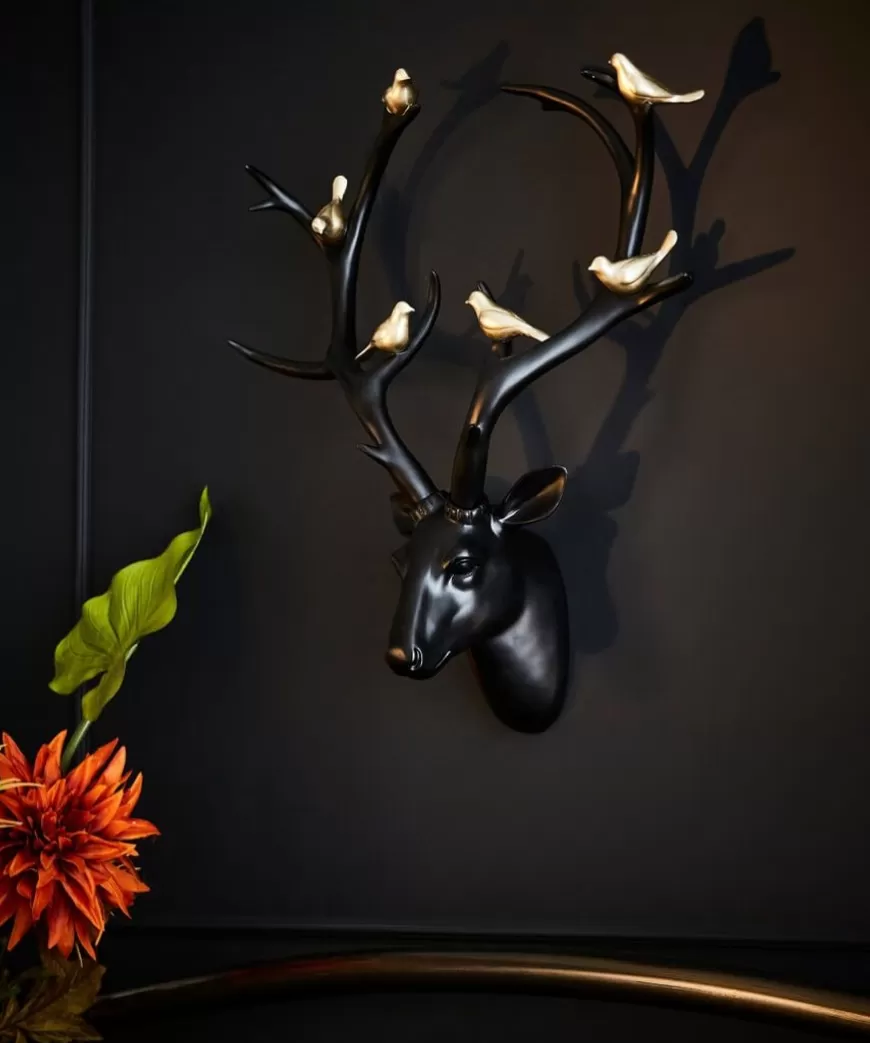 Home Accessories<Joe Browns Rebel Deer Head With Gold Birds