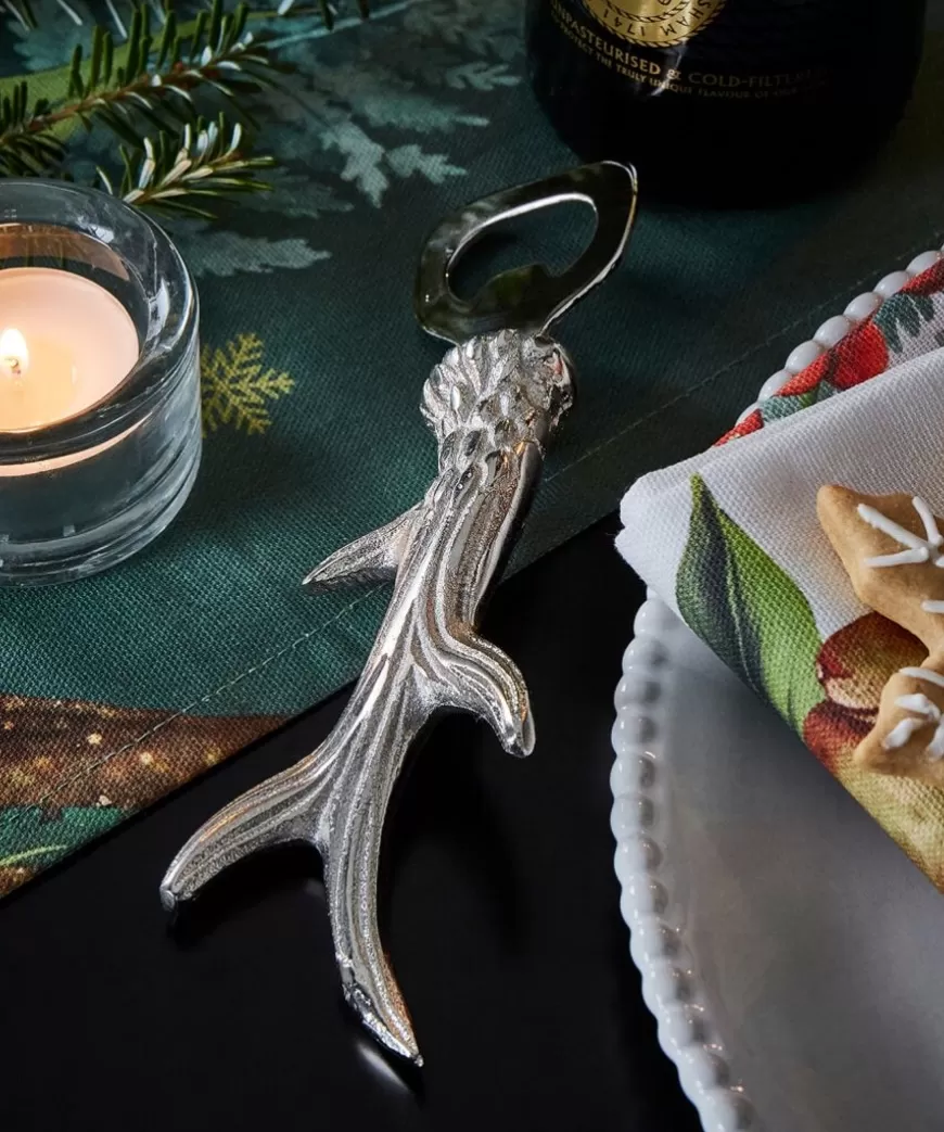 Christmas Decorations<Joe Browns Silver Antler Bottle Opener